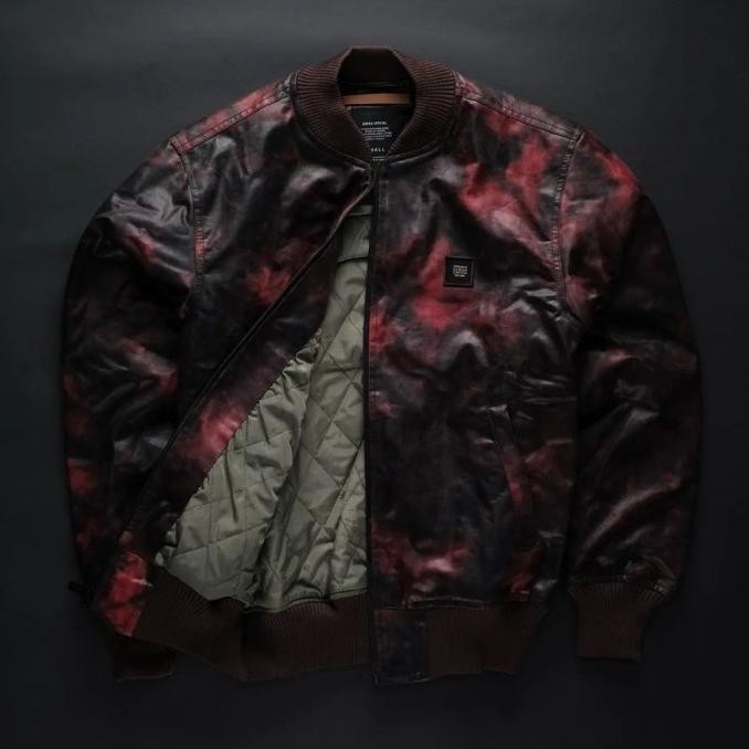DWATCHCO | SIXPAX BOMBER JACKET MONCLE RED CHOCO | JAKET VINTAGE RETRO