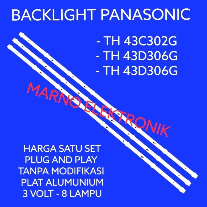 Backlight Panasonik Th-43E302G Th 43E302G 43D306G 43E306G Bl Panasonic Best
