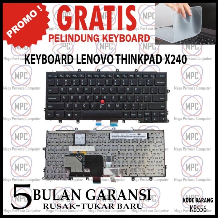 Keyboard Lenovo Thinkpad X240 X250 X260 Free Keyboard Protektor Best