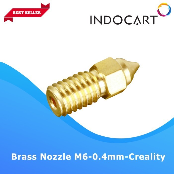 Indocart 3D Printer Creality Parts Brass Nozzle High Speed M6-0.4Mm Best