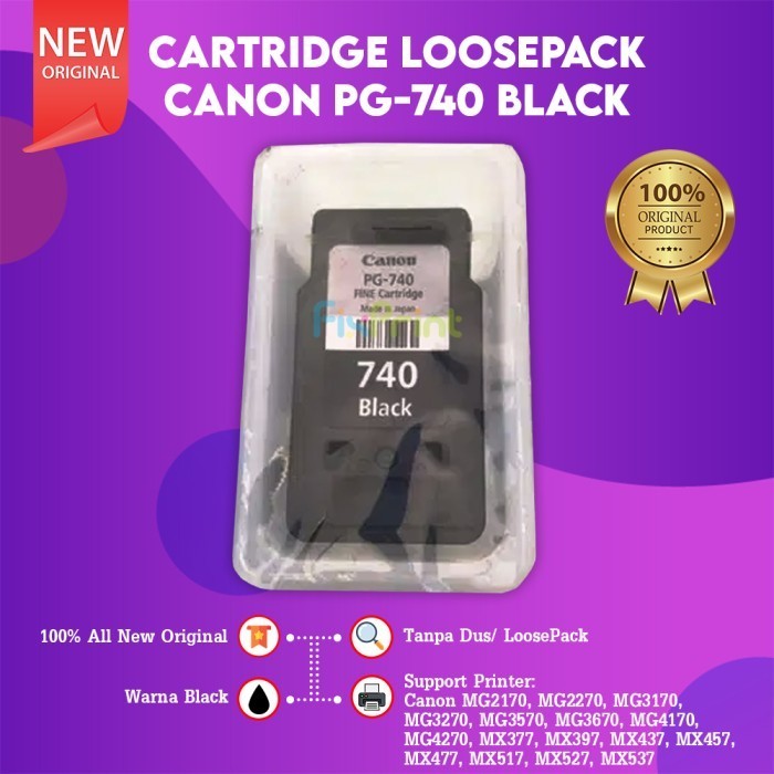 Cartridge Tinta Canon Pg740 Cl741 Printer Mg2170 Mg2270 Mx377 Mx397 Best