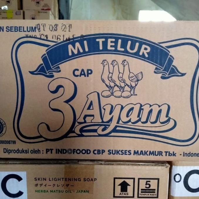 

Mie Telur Cap 3 Ayam 1 Dus Isi 20 Pax