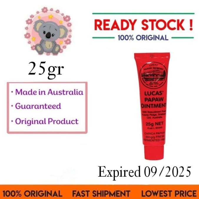 Lucas Papaw Ointment 25Gr Ori Australia