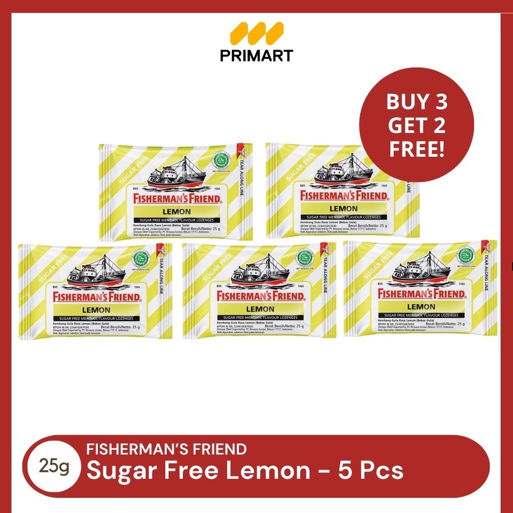 

Fisherman's Friend Lemon 25gr Buy 3 Get 2 Free