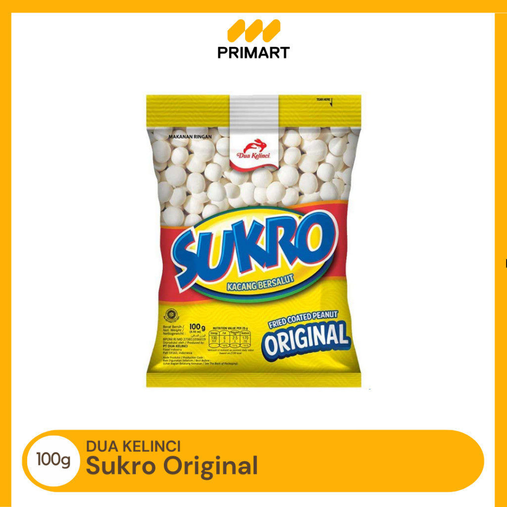 

Dua Kelinci Sukro Original - Kacang Bersalut 100gr