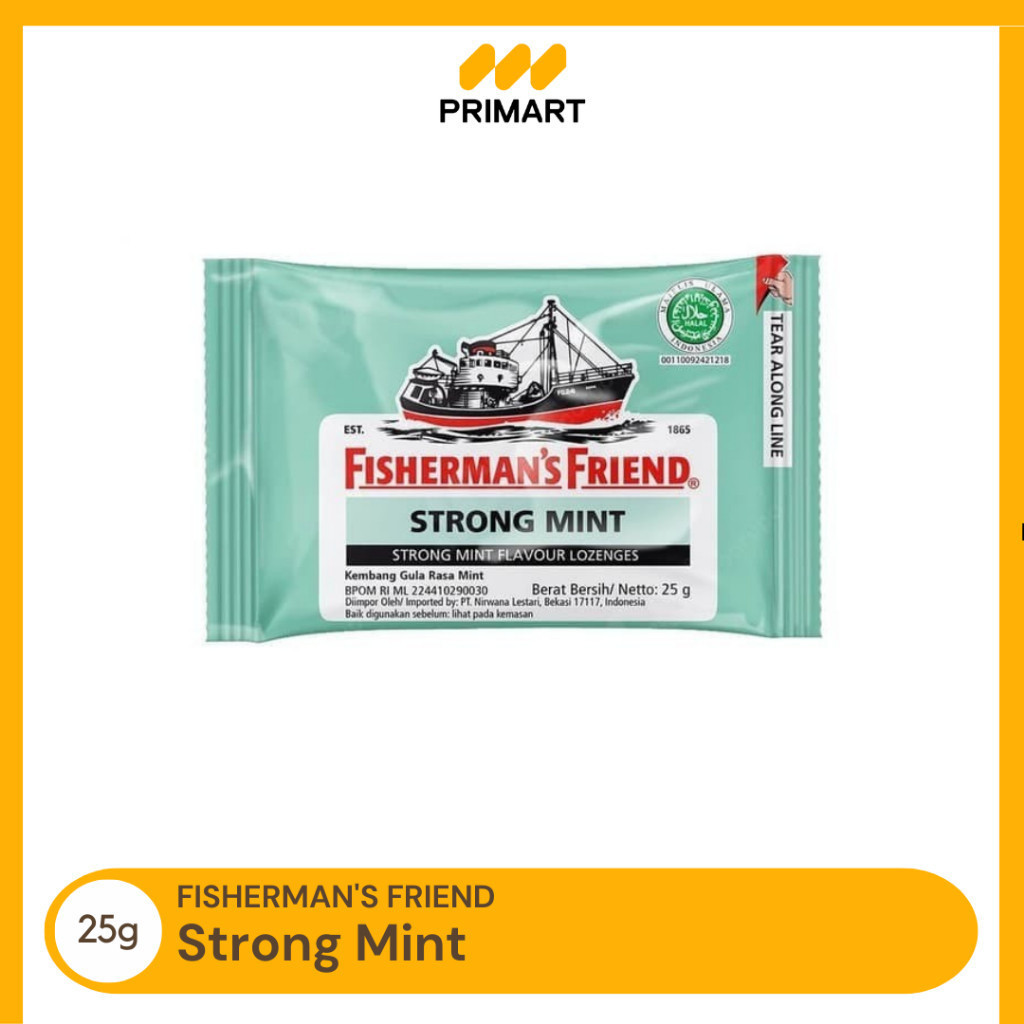 

Fisherman's Friend Strong mint Permen Mint 25 gr