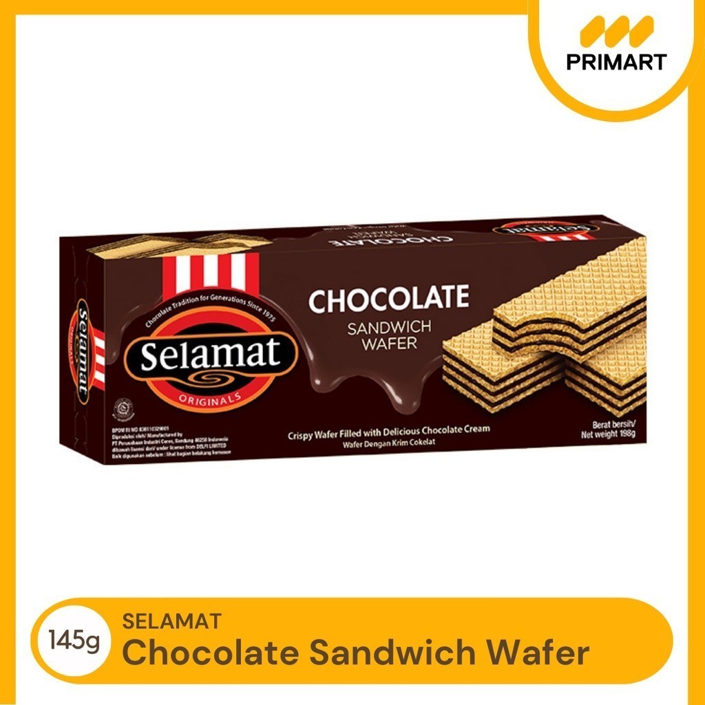 

Selamat Chocolate Wafer Cokelat 145g