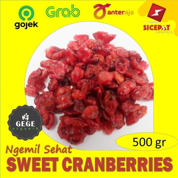 

Mazin - 500Gr Dried Sweetened Cranberries Premium Buah Kranberi Kering