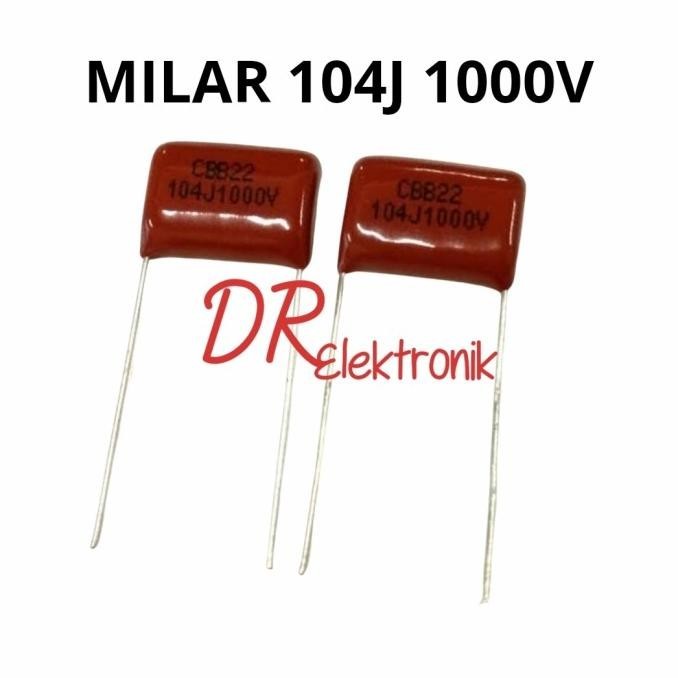 Diskon Milar CBB22 - Kapasitor Capasitor 104j 104 100nF 1000 volt 1000v dre3 Ayo Beli