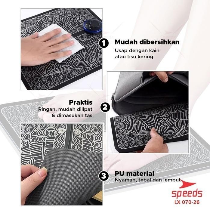 Best Speeds Ems Foot Massager Pijat Kaki Ems Pad Mat Akupuntur 070-26 Gratis Ongkir