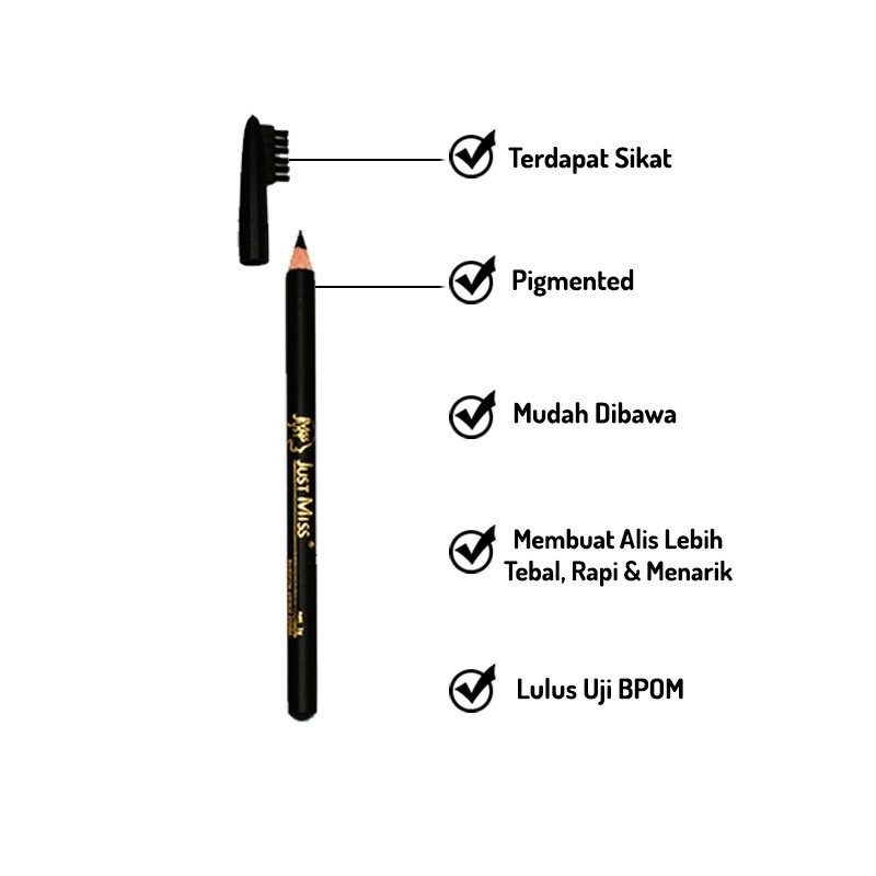 Justmiss Eyebrow 209M  Black | 1g