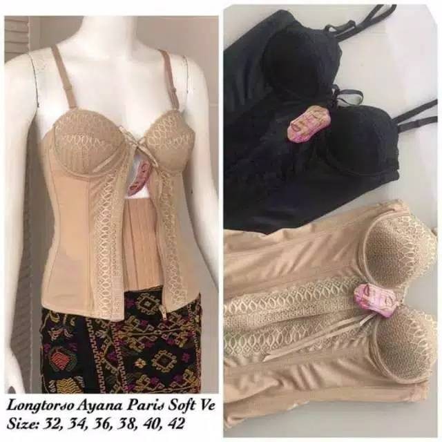 [NYAMAN DIGUNAKAN] FrBggs Longtorso Ayana Paris original soft ve Kebaya Peramping Pelangsing /