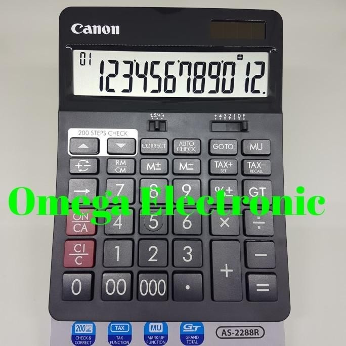 

Canon Calculator As-2288R - Check & Correct Kalkulator 12 Digits