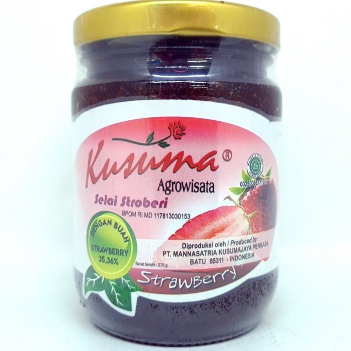 

siap kirim] KUSUMA SELAI STROBERY 275gr KUSUMA AGROWISATA