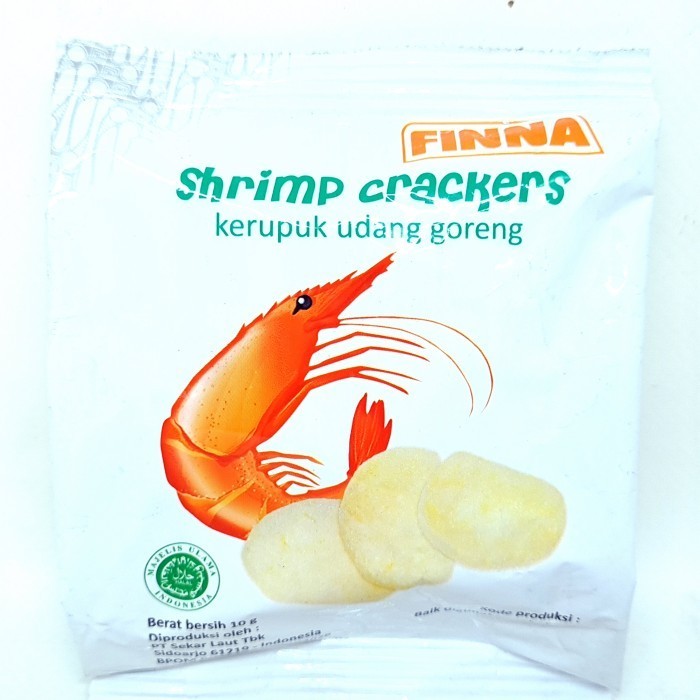 

] FINNA SHRIMP CRACKERS KERUPUK UDANG GORENG 10gr KRUPUK MATENG UDANG