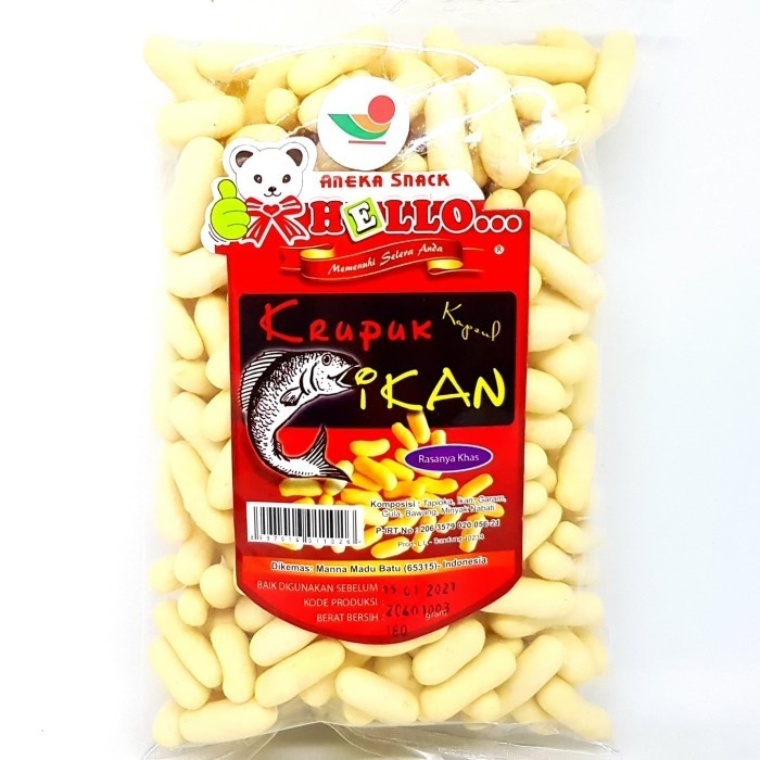 

@@@@] HELLO KRUPUK IKAN RASA BAWANG 180gr KERUPUK GETAS AMPLANG GURIH ASIN