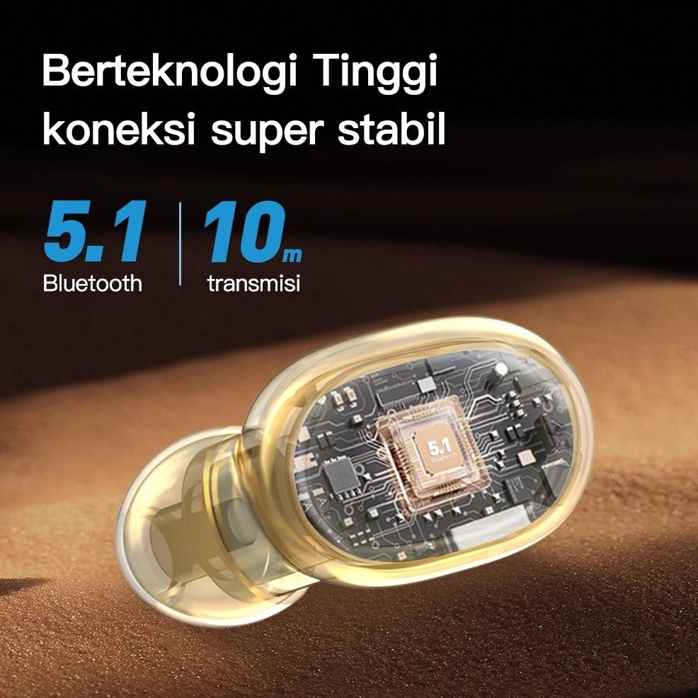 Gratis Ongkir [Hanya Di Live] Ecle Y60 Tws Bluetooth 5.1 Music Earphone Sports Hifi Stereo Headset B