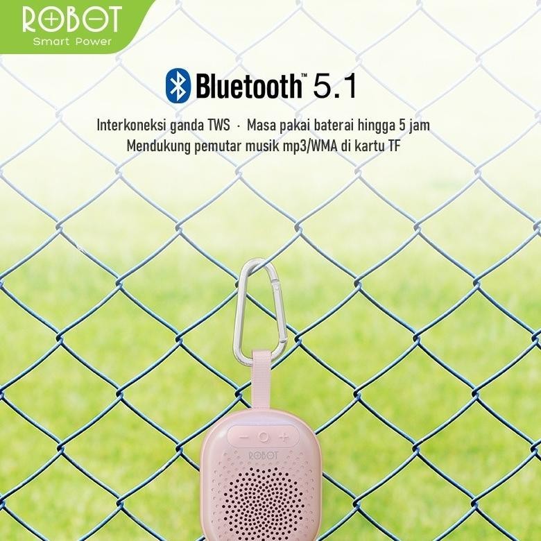 Promo Speaker Salon Tws Bluetooth 5.1 Robot Rb20 Mini Portable With Rgb Light Garansi Resmi Ready