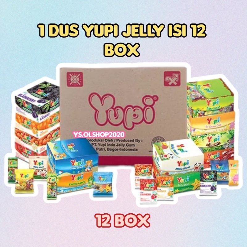 

1 Dus Yupi Isi 12 Box Jelly Permen Expired 2024-2025