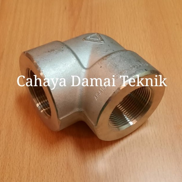 Elbow SS304 class 3000 NPT 1" - Knee class 3000 Stainless