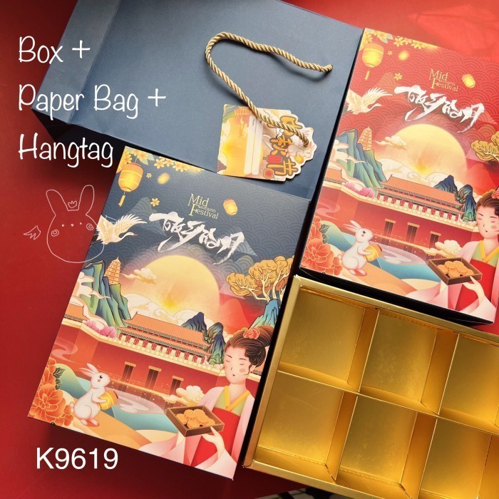 ] Kotak Mooncake isi 6 K9619 Dus Kue Bulan Box Packaging