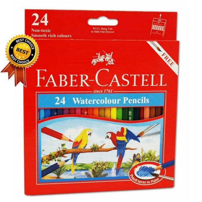 

Recomend Faber Castell Pensil Warna 24 Watercolour Pencils ,,