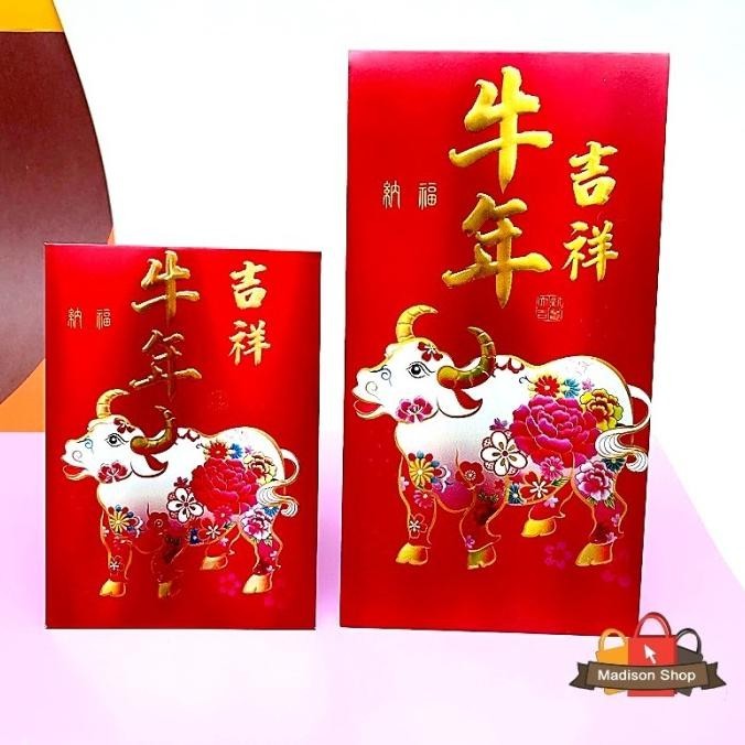 

Sk3004 Angpao Kerbau Pendek Isi 4 Hologram Kilap Ampao Imlek Murah Original