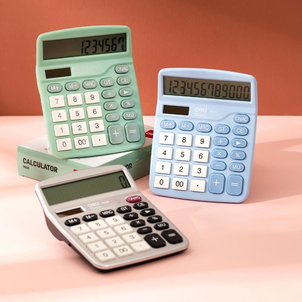 

Promo Spesial Deli Kalkulator Meja / Desktop Calculator Layar 12 Digit Warna Lucu EM221 Terlaris