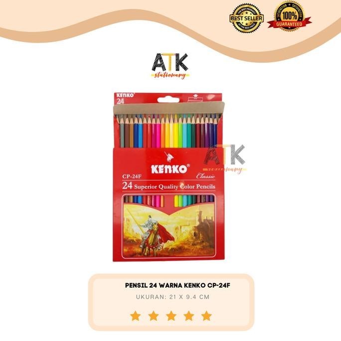 

Best! Pensil 24 Warna Kenko Panjang atk