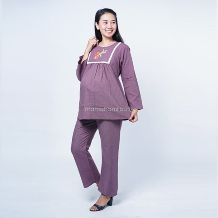 Manchu Baju Ibu Hamil Kerja Setelan Muslim Pauline Cloth Murah - Stj 104