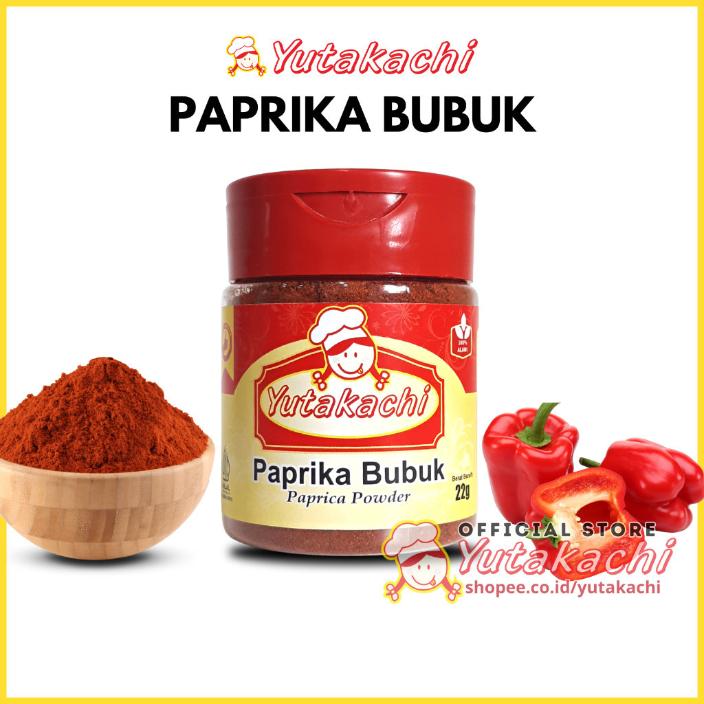 

Paprika Bubuk Yutakachi Kemasan Botol | Bubuk Paprika Murni