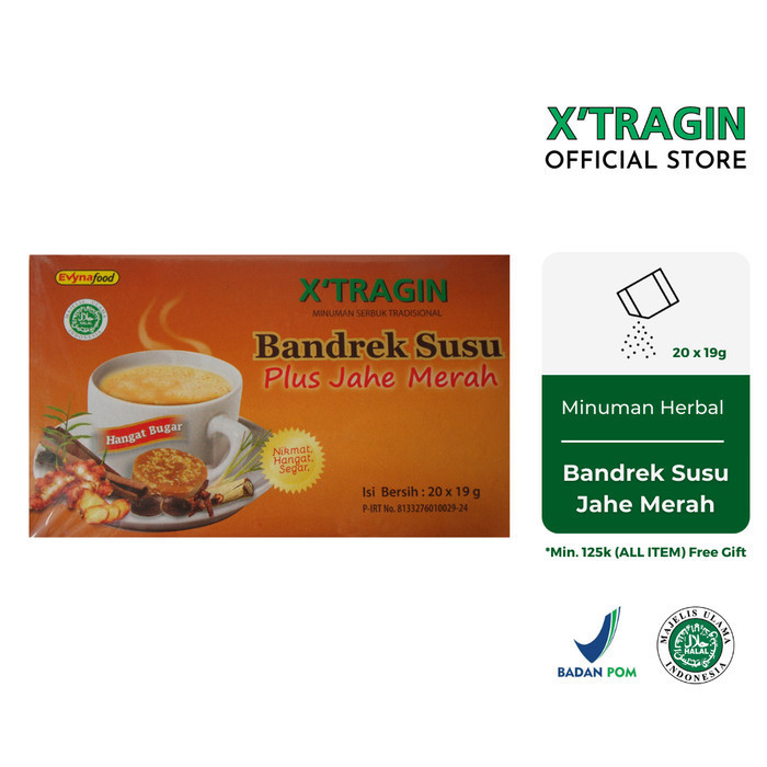 

X'TRAGIN BANDREK SUSU PLUS JAHE MERAH MINUMAN BUBUK