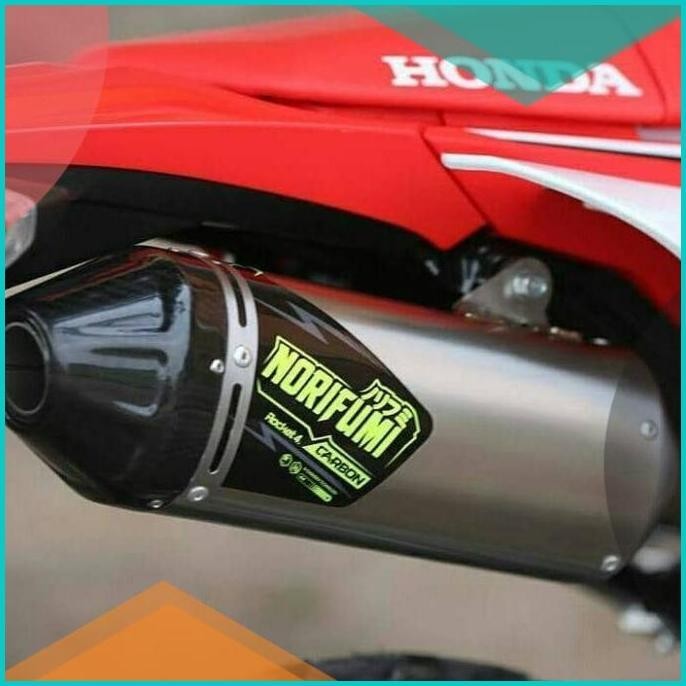 KNALPOT NORIFUMI ROCKET 4 CARBON STAINLESS ORIGINAL HONDA CRF 150 L 16