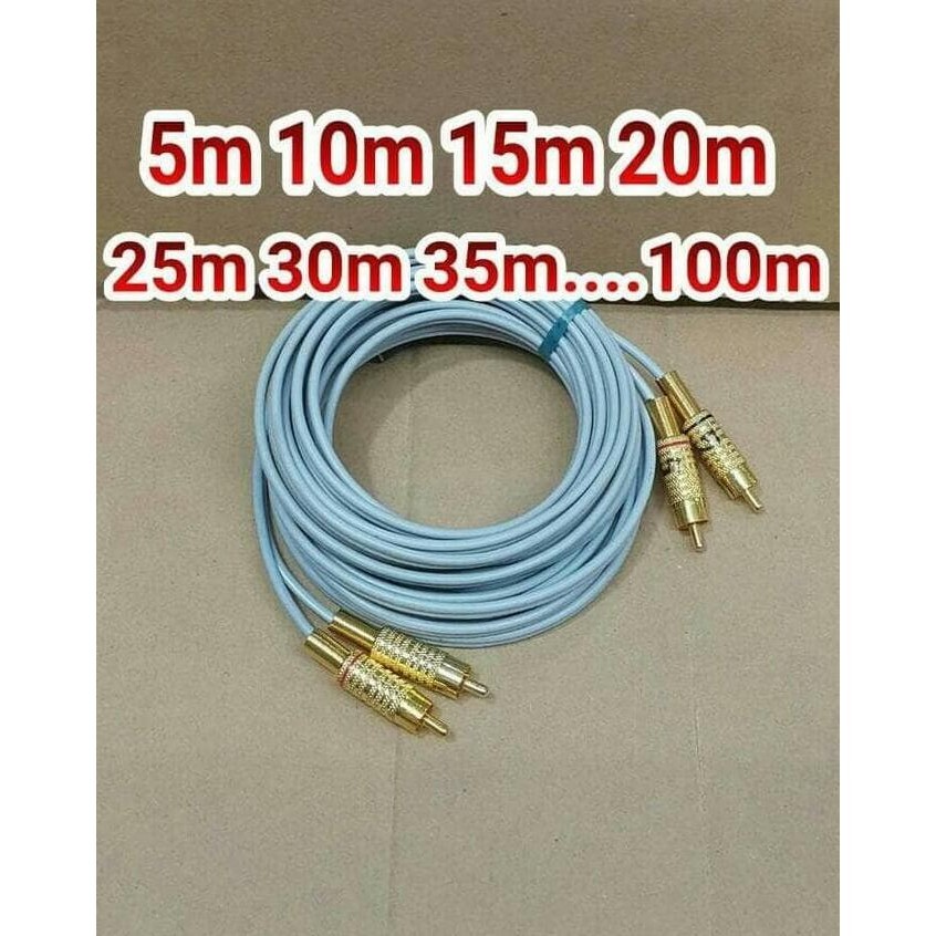 Kabel Audio RCA 2-2 Panjang 15 m