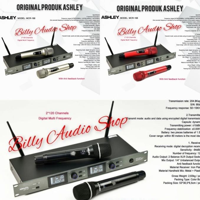 Mic Ashley Mcr 168 Wireless Original Produk Ashley