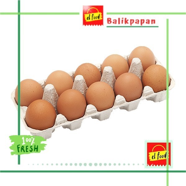 

TELUR AYAM Per Rak isi 10 Butir Size Sedang /ELFOOD/Daging/Telor/Balikpapan/