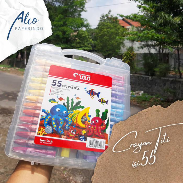 

Terjangkau Crayon Oil Pastel TITI JOYKO isi 55