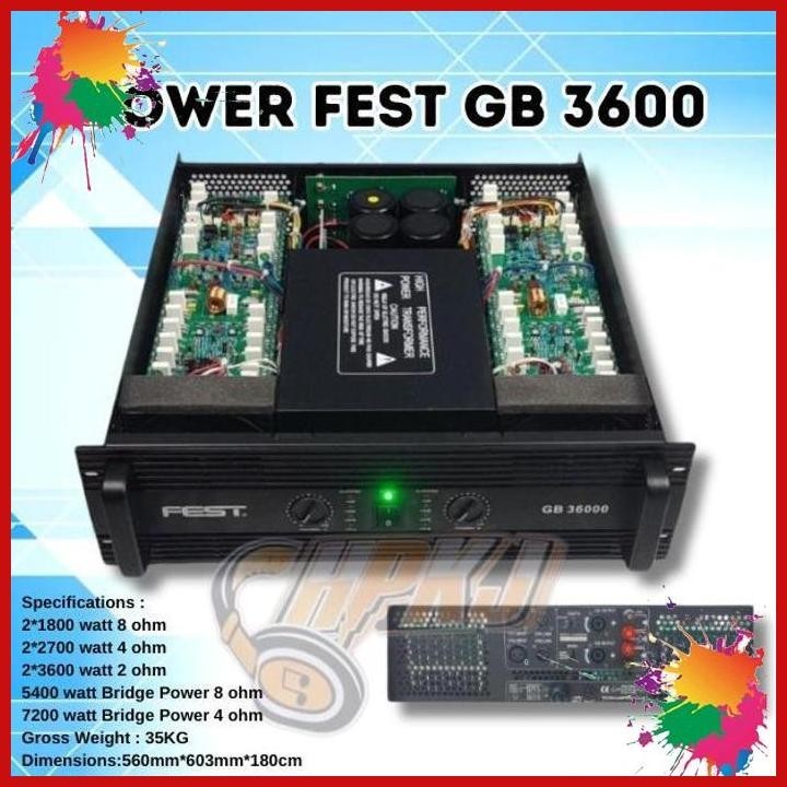 power amplifier fest gb - 36000 power fest gb-36000 (kwj)