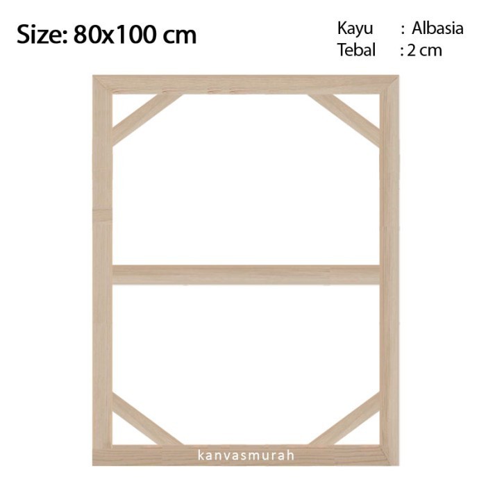 

Terjangkau Spanram 80x100 cm Span Ram Kayu Frame 100x80 cm