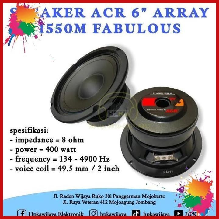 speaker acr 6" array 1550m fabulous speaker array 6 inch acr fabulous (kwj)