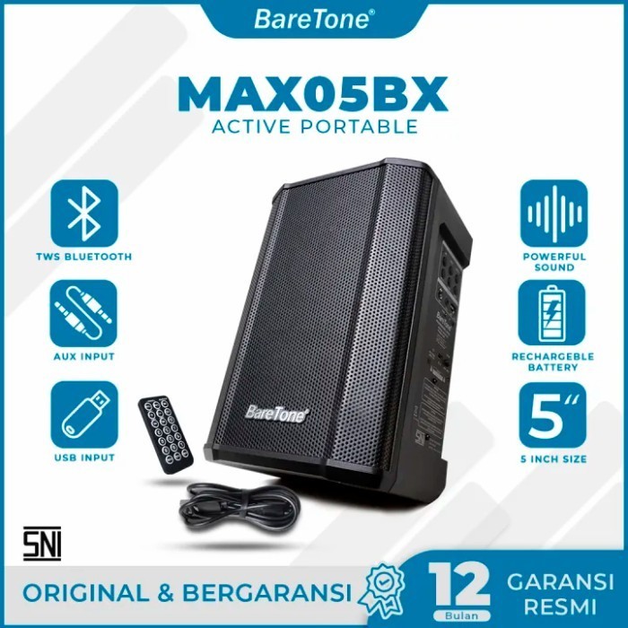 SPEAKER KARAOKE BARETONE MINI SPEAKER KECIL BARETONE 5 INCH KARAOKE