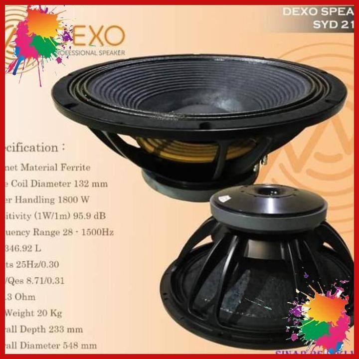 speaker dexo 21 inch syd21l02 speaker dexo syd 21l02 (kwj)