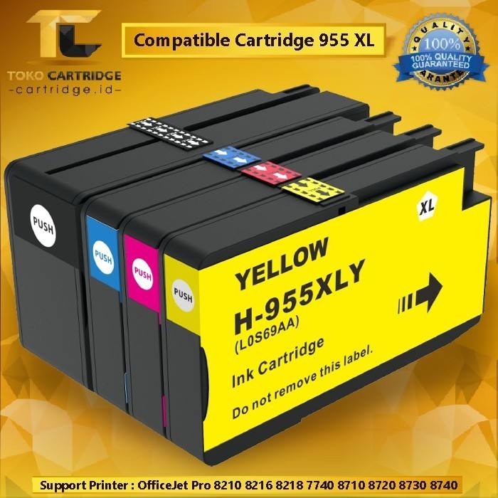Compatible Cartridge Printer 955XL 955 XL. Tinta Printer HP 8210 7740