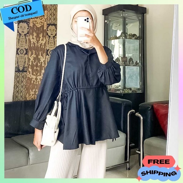 Blus Model Terbaru Kmeja Blous Elegan Blues Fashion Dewasa Pakaian Remaja Kasual Bisa Cod Baju Wanit