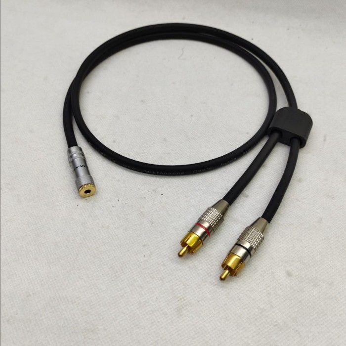 kabel aux canare jack 3.5 female stereo to rca/xlr/akai 5meter