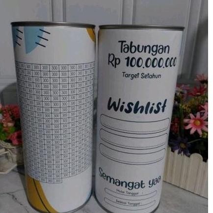Bisa Cod Viral Celengan Target Satu Tahun Jumbo Xxl Permanen 100 Juta, 50 Juta, 30Jt Celengan Target