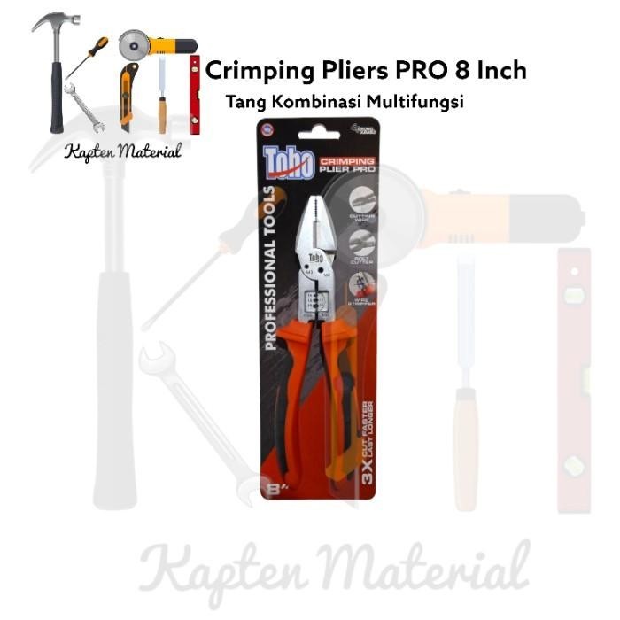 TANG KOMBINASI MULTIFUNGSI TOHO 8 INCH | CRIMPING PLIER PRO 8" TOHO