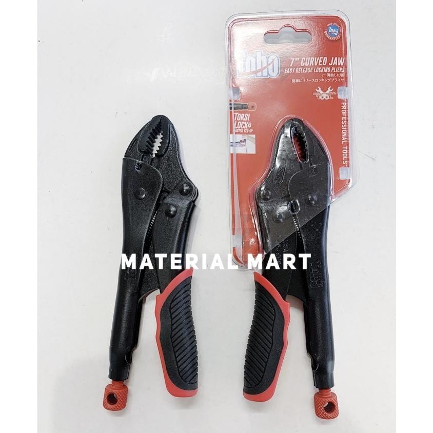 TANG JEPIT BUAYA TOHO BENGKOK 7" | TANG BUAYA CURVED JAW BAJUL ASLI