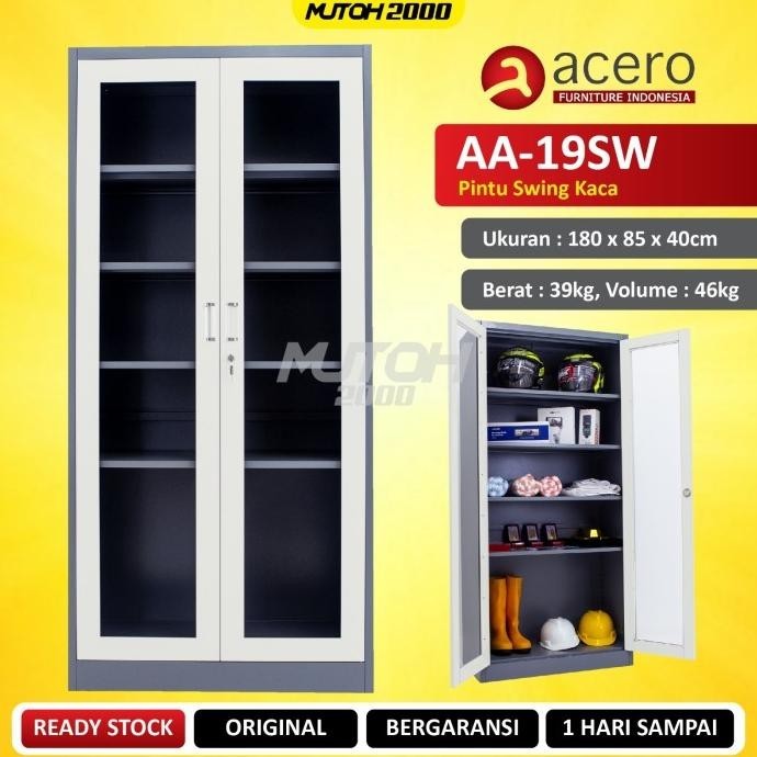 

Best Seller Acero Aa-19Sw Lemari Arsip Besi Pintu Swing Kaca Berkualitas