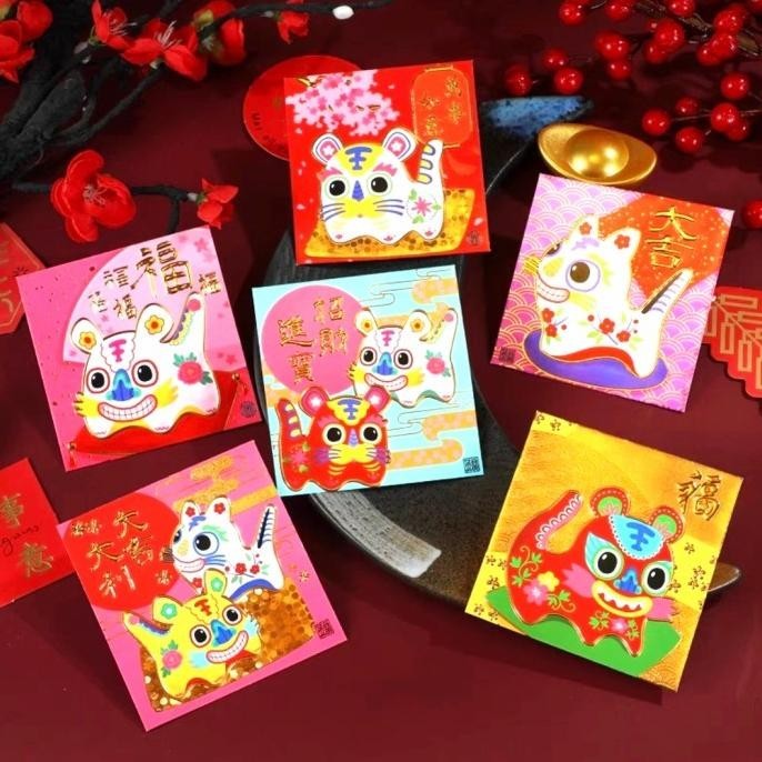 

Terlaris Angpao Imlek Murah Angpau Macan Kecil Isi 6 Amplop Ampau Sincia Grosir Limited Edition